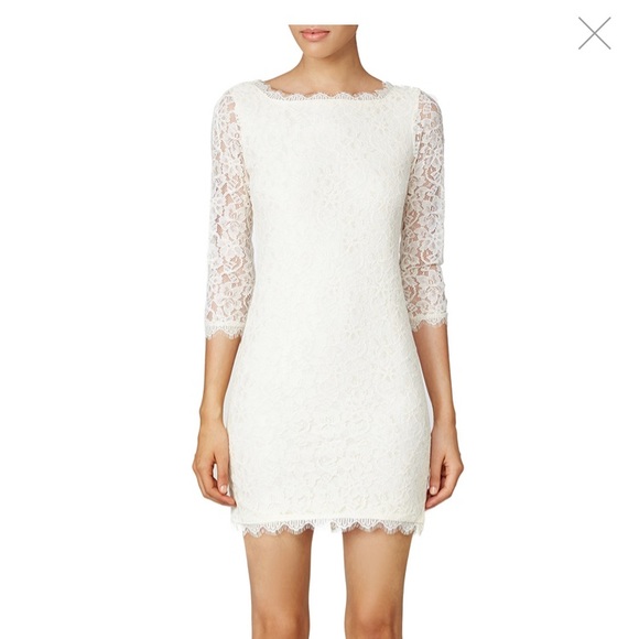 Diane Von Furstenberg stunning Ivory lace dress!! - Picture 1 of 8